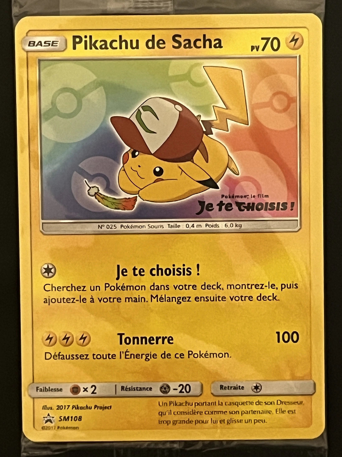 Pikachu de Sacha SM108