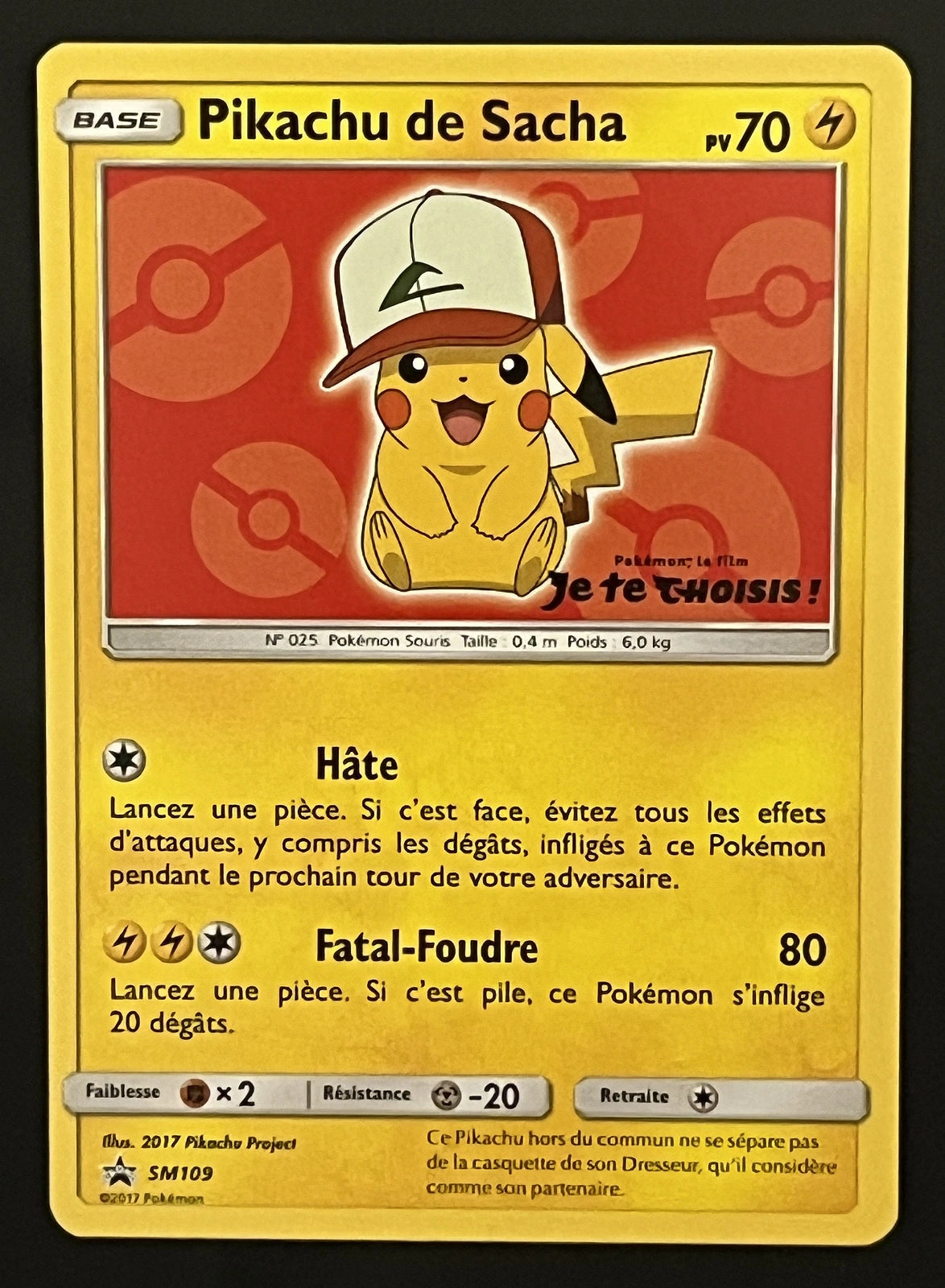 Pikachu de Sacha SM109