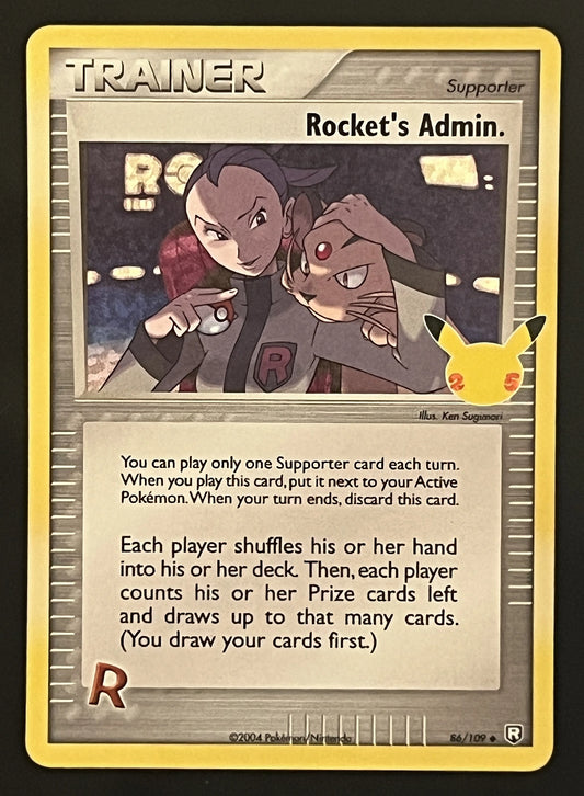 Rocket’s Admin. 86/109