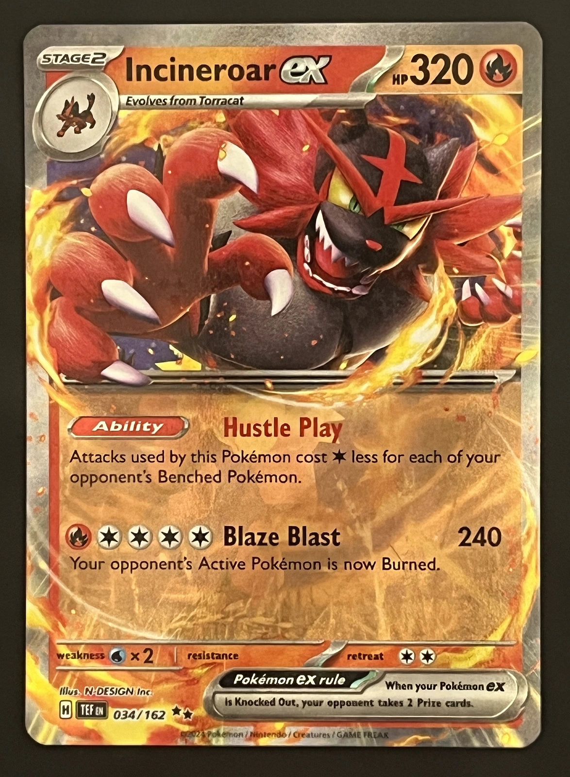 Incineroar EX 034/162