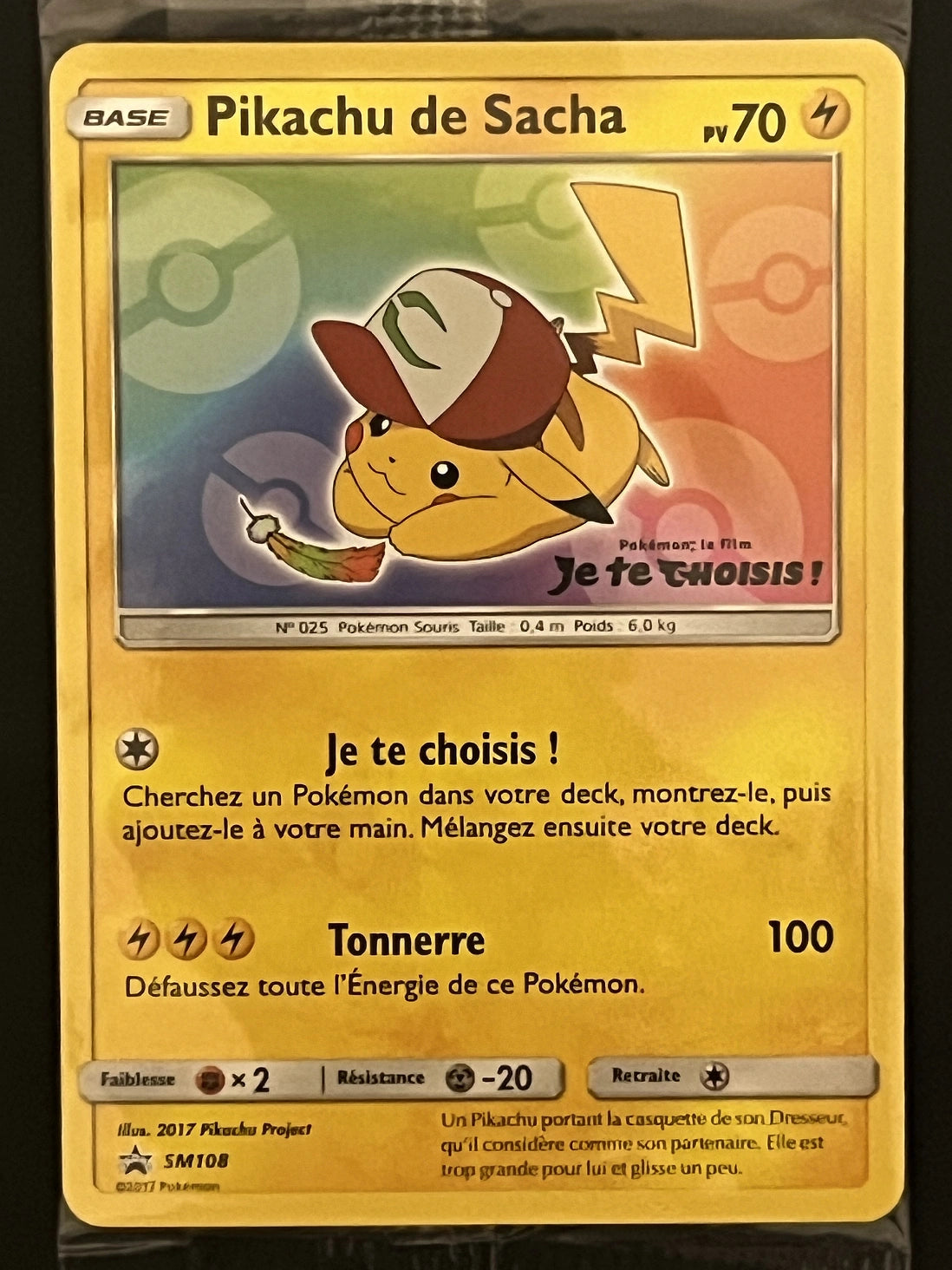 Pikachu de Sacha SM108