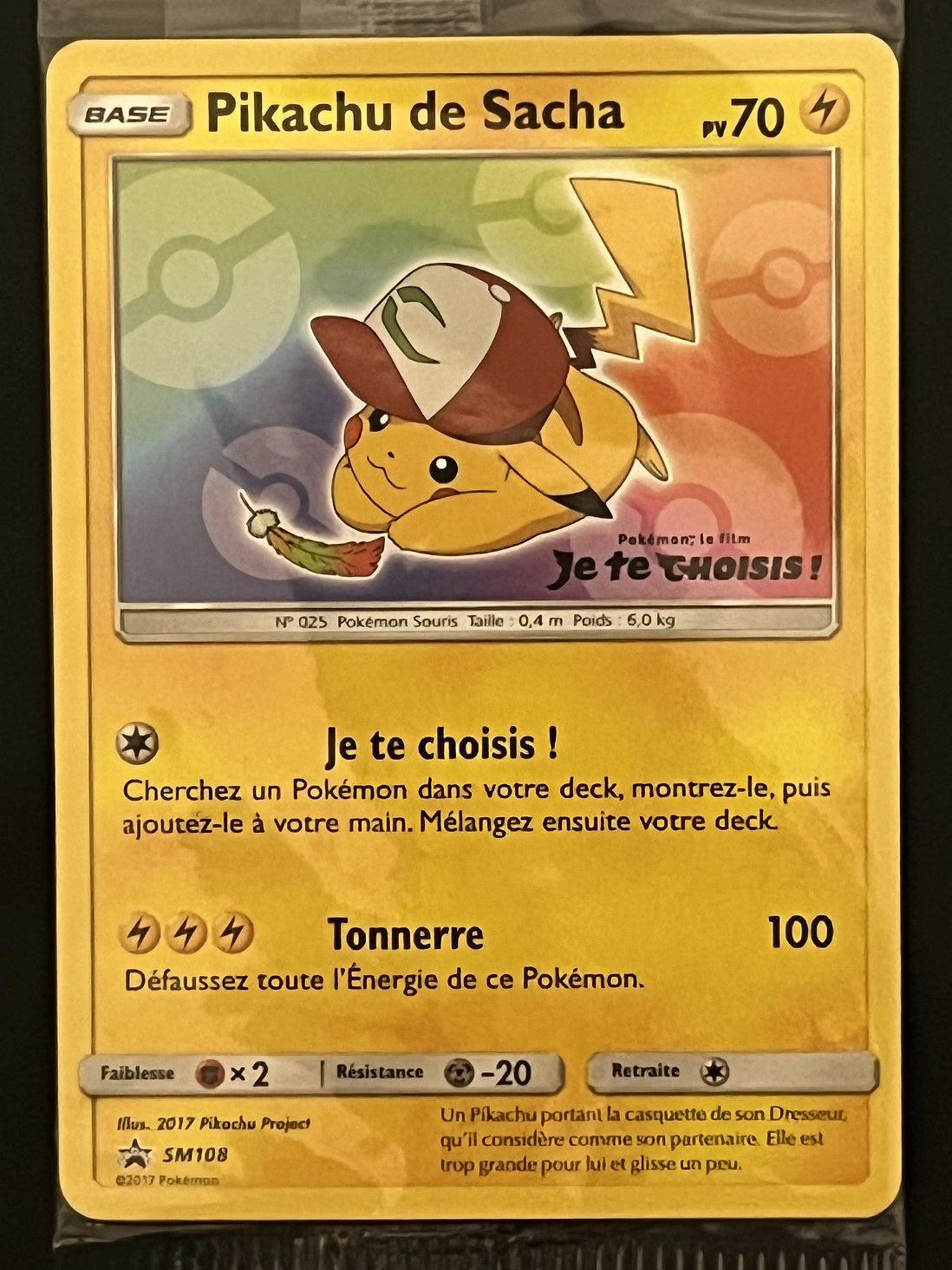 Pikachu de Sacha SM108