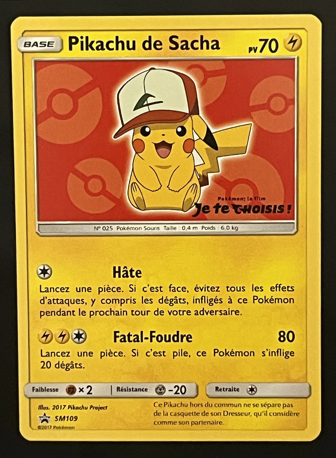 Pikachu de Sacha SM109