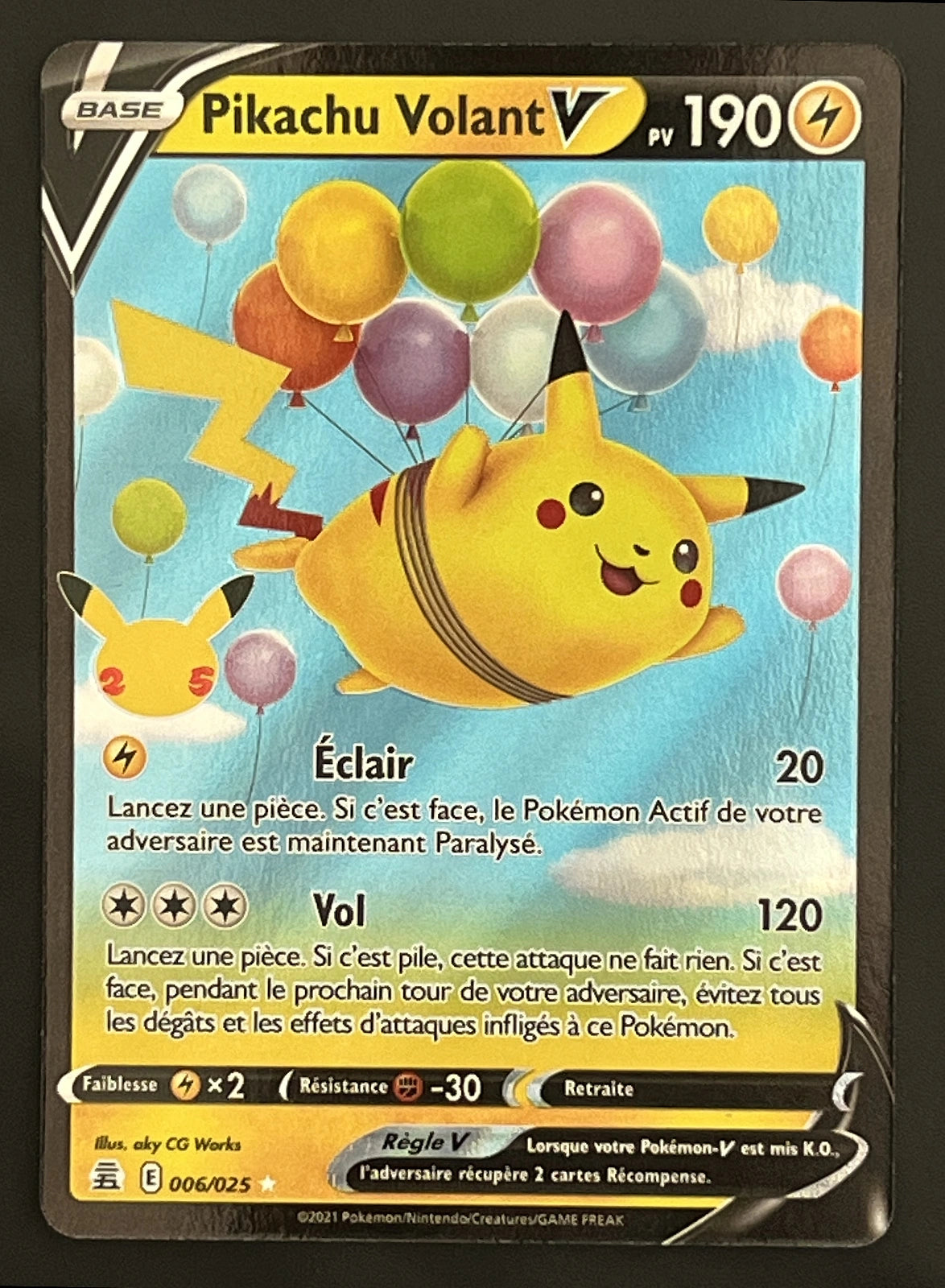 Pikachu Volant 006/025