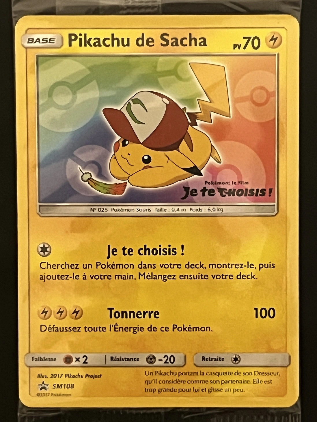 Pikachu de Sacha SM108