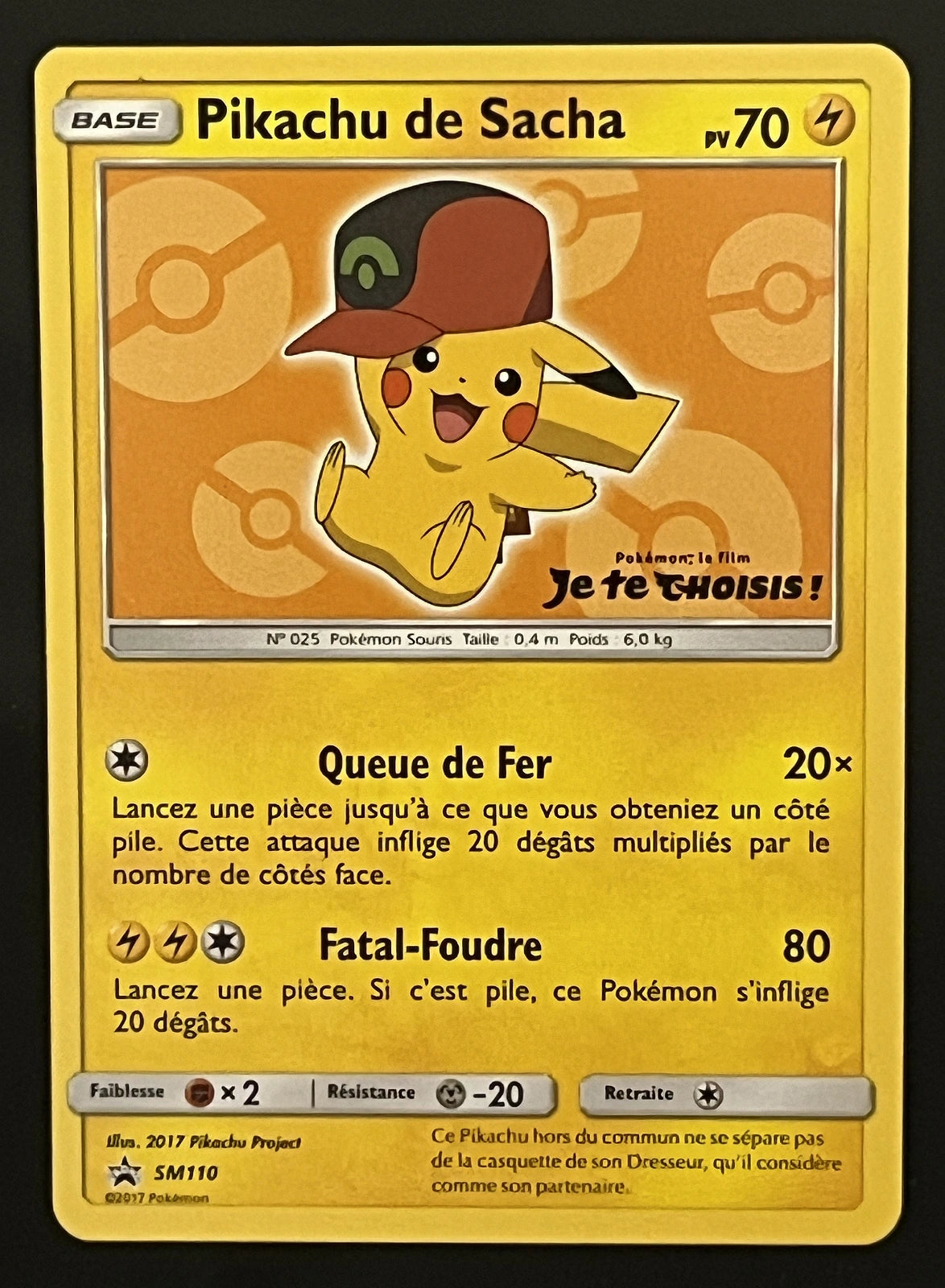Pikachu de Sacha SM110