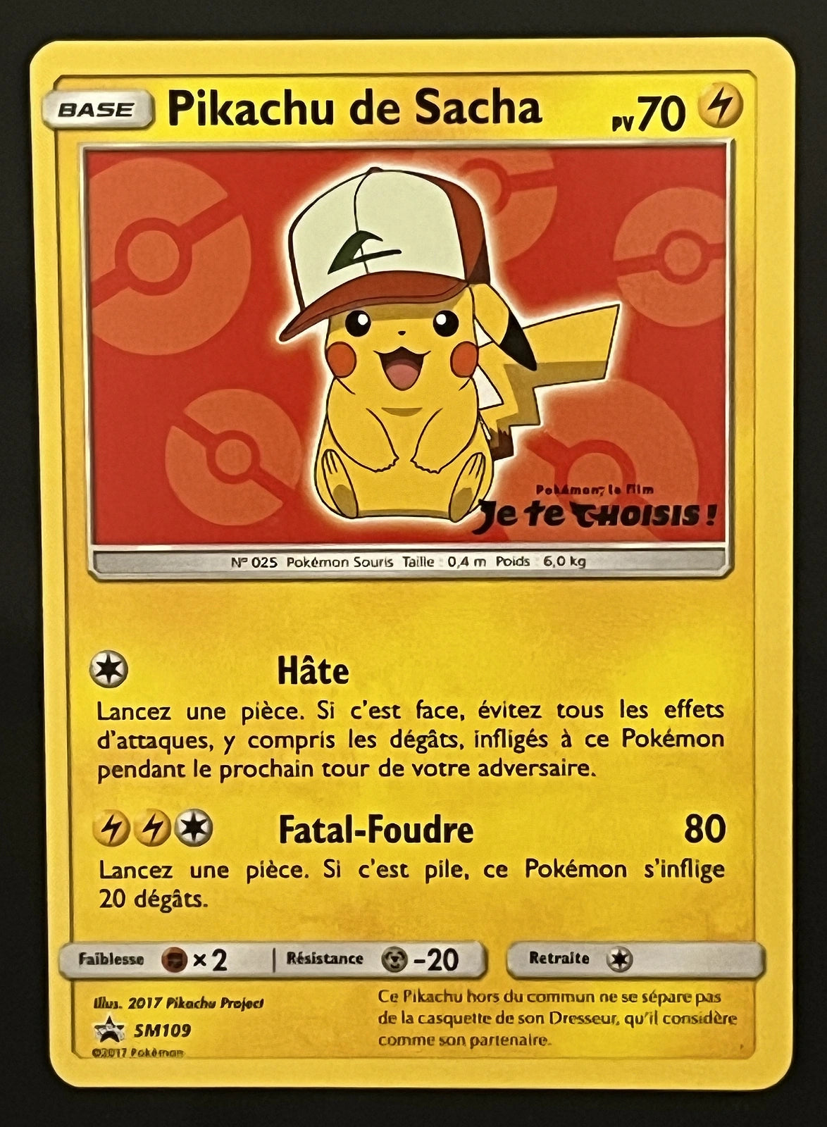 Pikachu de Sacha SM109