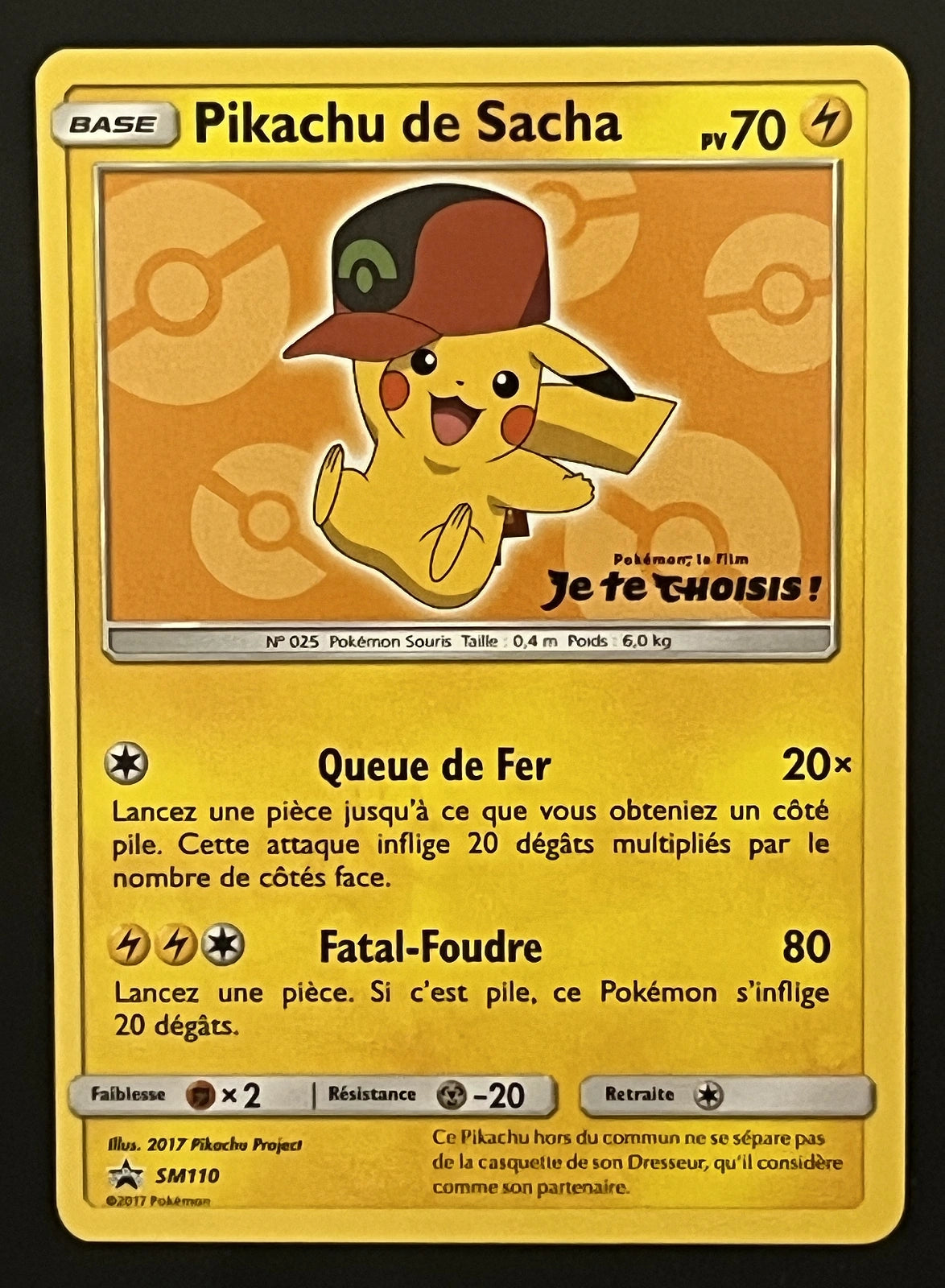 Pikachu de Sacha SM110