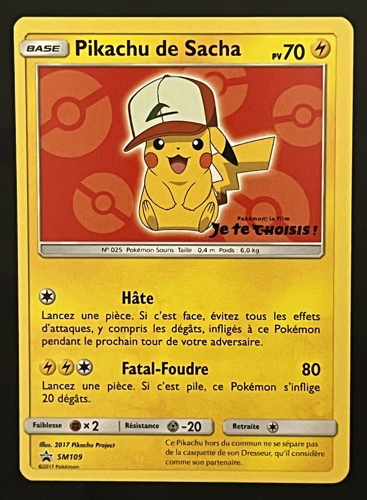 Pikachu de Sacha SM109