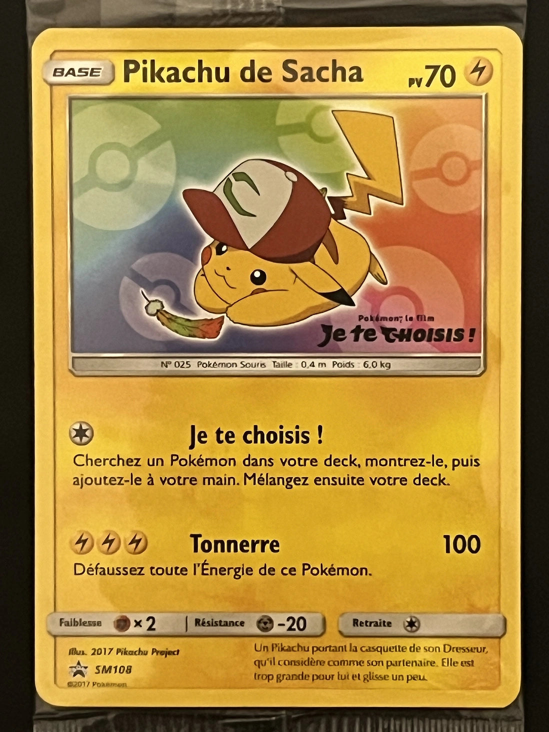 Pikachu de Sacha SM108