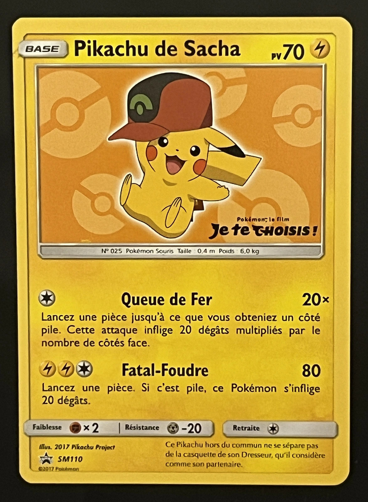 Pikachu de Sacha SM110