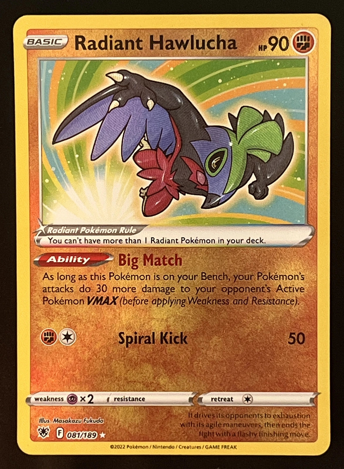 Radiant Hawlucha 081/189